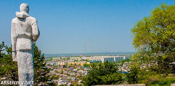 вид на город Арсеньев со смотровой площадки