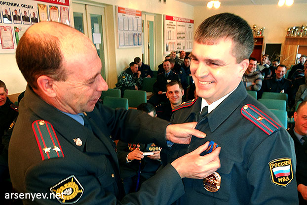 Максим Иннокентьевич Войлошников удостоен медали Министерства внутренних дел Российской Федерации За боевое содружество
